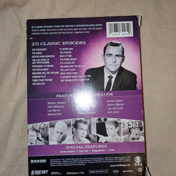 TWILIGHT ZONE 5 DVD SET - Picture 2 of 5